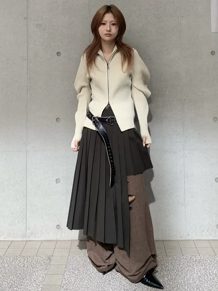 SCREW PLEATS SKIRT – JOSEMOON