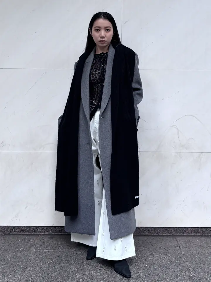 WOOL CASHMERE HOODIE MUFFLER – JOSEMOON
