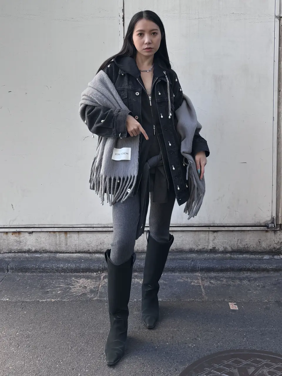 OVER DENIM JACKET with PEARL – JOSEMOON