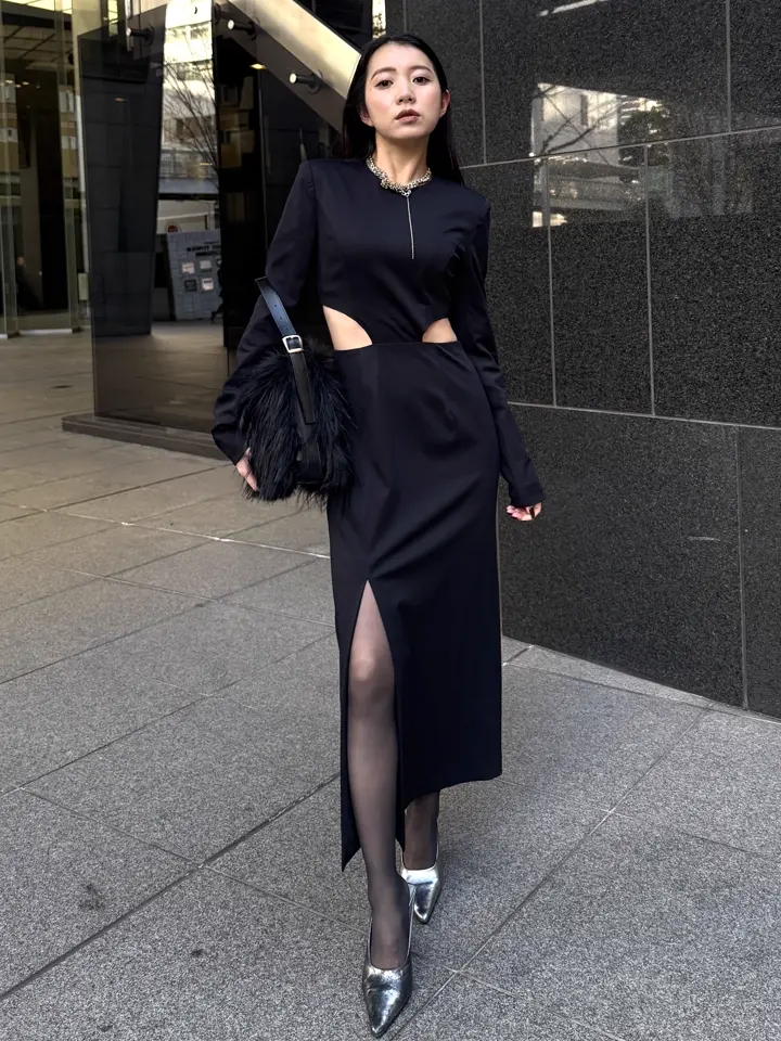 WEST CUTTING SLIT DRESS – JOSEMOON