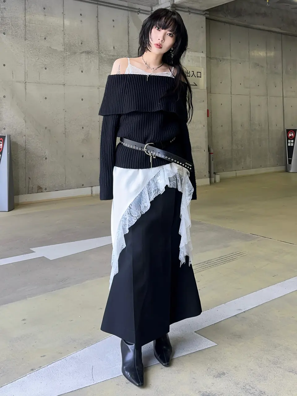 josemoon オフショル OFF SHOULDER BULKY KNIT – JOSEMOON