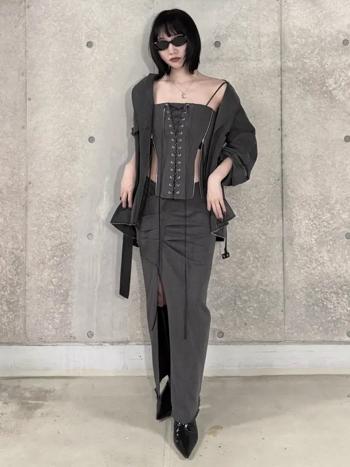ASYMMETRY CUT SKIRT – JOSEMOON