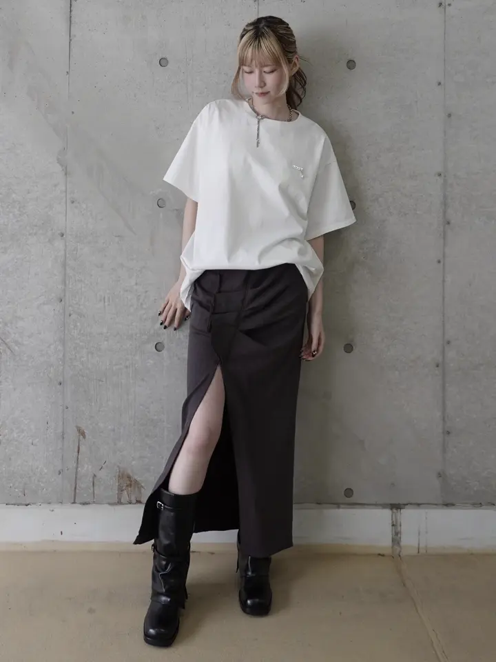 ASYMMETRY CUT SKIRT – JOSEMOON