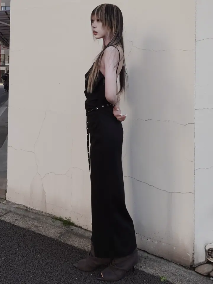 BICOLOR DRAPE DRESS – JOSEMOON