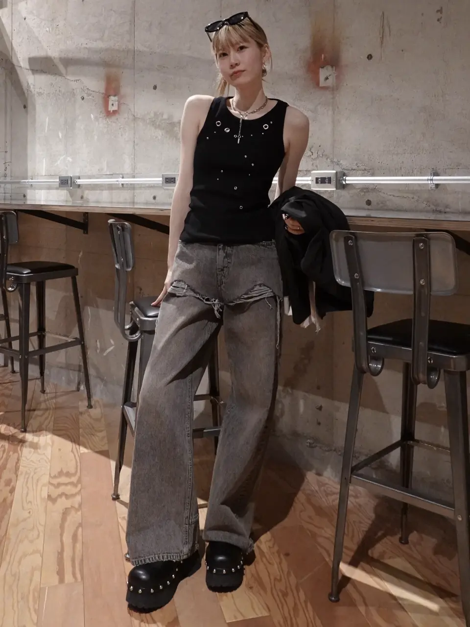 EYELET TANK TOP – JOSEMOON