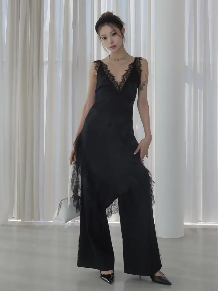 ワンピース josemoon TWO SIDE LACE DRESS TWO SIDE LACE DRESS – JOSEMOON