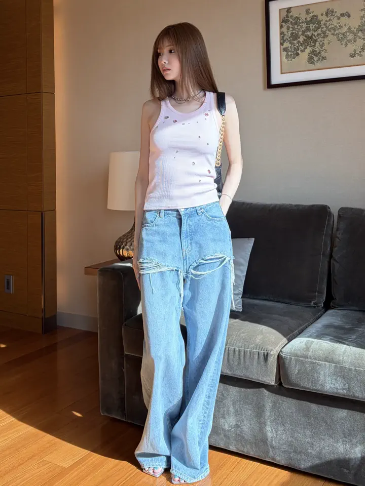 EYELET TANK TOP – JOSEMOON