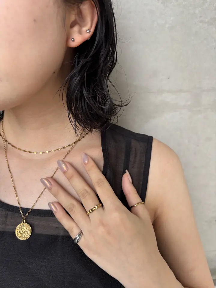 シルバー]ピンボールピアス