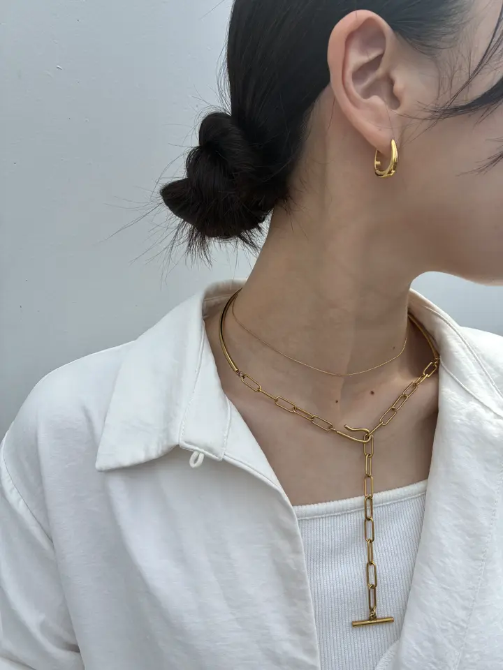 ゴールド]2wayチョーカーネックレス