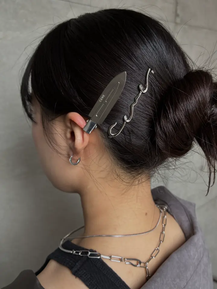 yaeca シルバーヘアクリップ yaeca シルバーヘアクリップ レディース