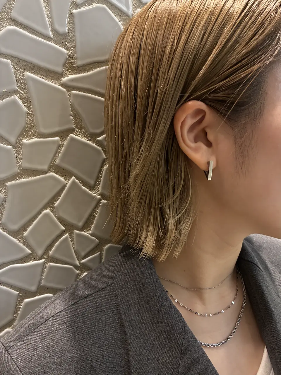 daughters jewelry シルバー ボールドフープピアス　現行品 シルバー]ボールドデルタフープピアス