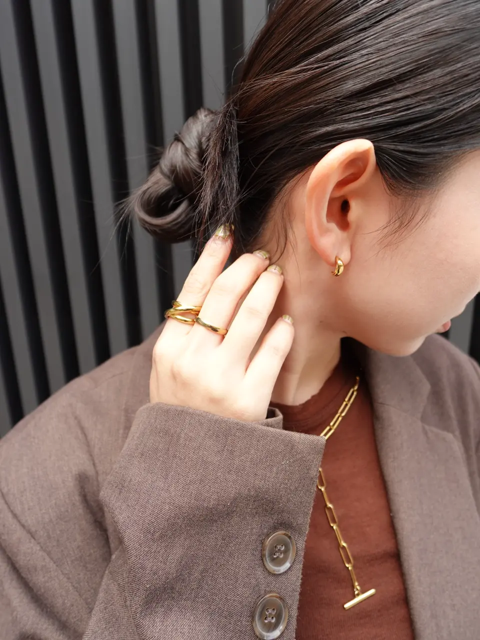 美品✨️ ジバンシー ネックレス チョーカー イヤリング 2点セット ゴールド ゴールド]2wayチョーカーネックレス