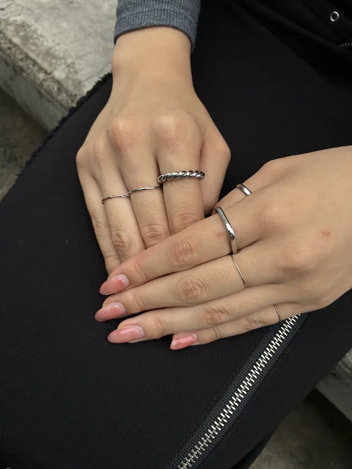 シルバー]シンプルリング(3mm)