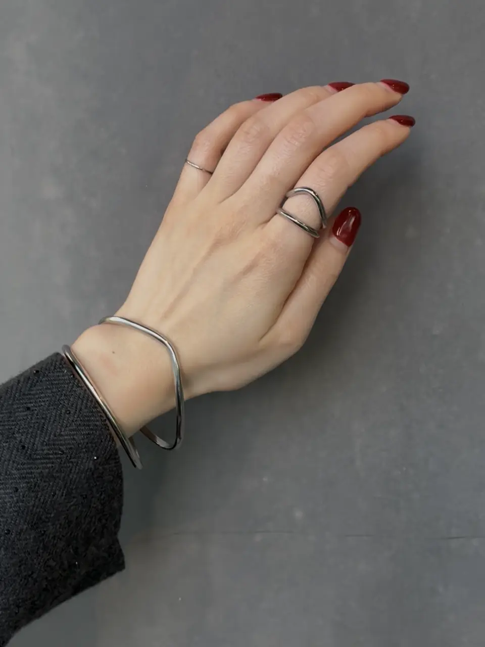 シルバー]ストロークバングル