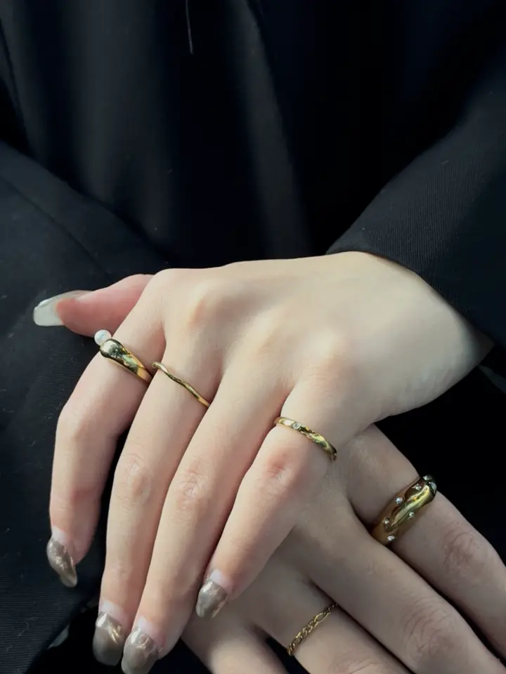 パール ゴールド リング ゴールド]スフィアパールリング