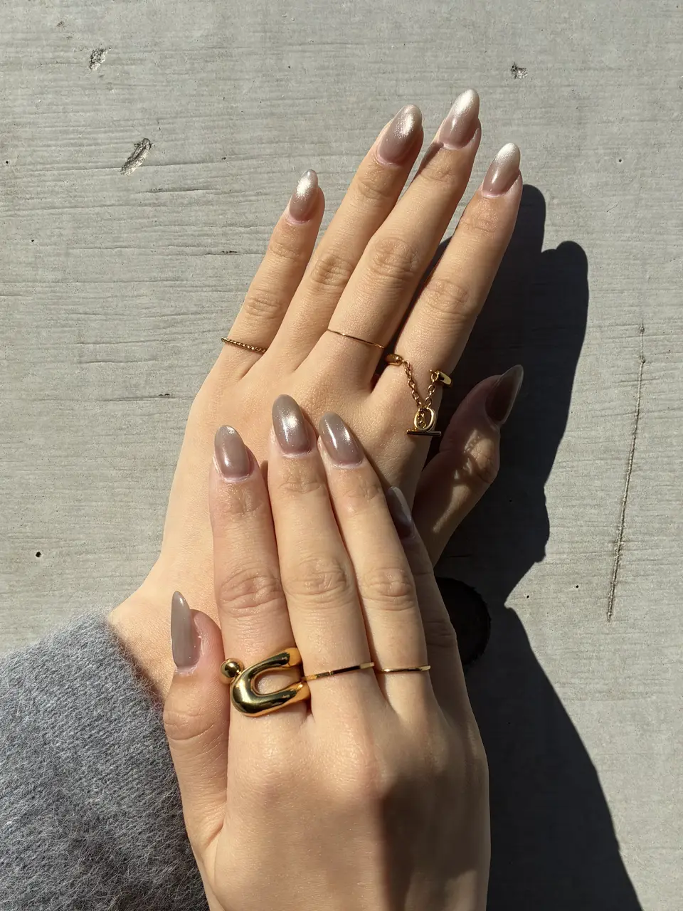 ゴールド]スクエアカットリング