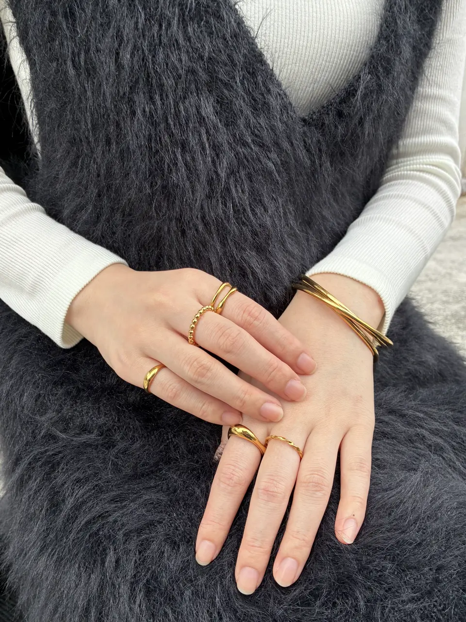 ゴールド]クロスリング