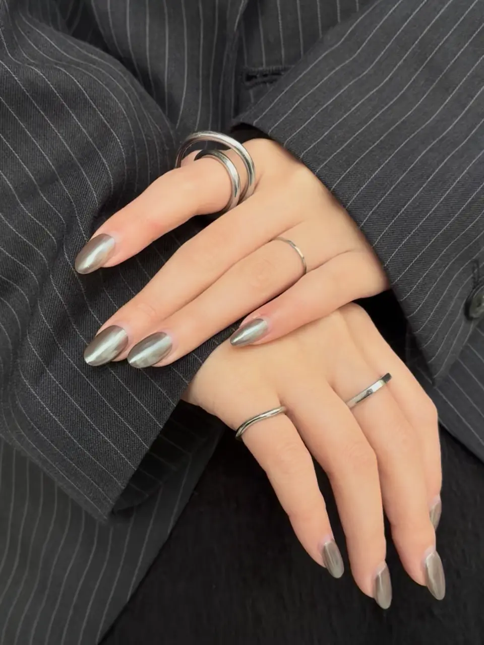 アガットスクエアカットリング シルバー]スクエアカットリング