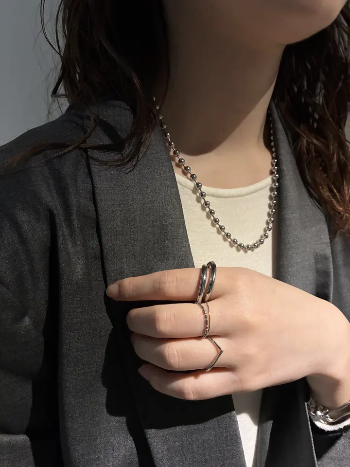 未使用品　PRY Silver Mix Chain Ring リング　指輪 未使用品 PRY Silver Mix Chain Ring リング 指輪