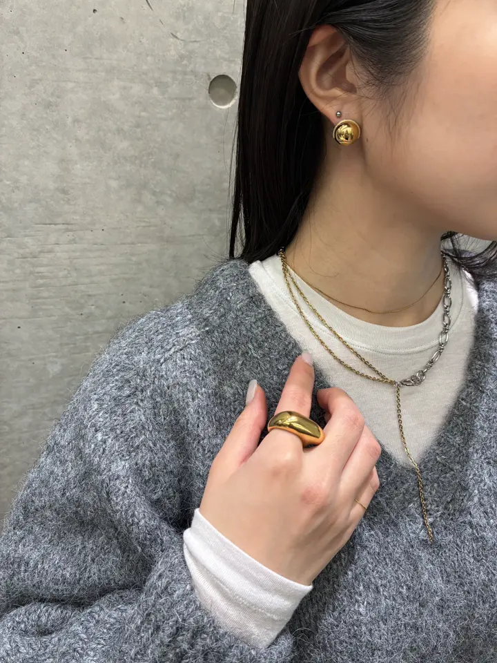ミックス]グラビティチェーンネックレス
