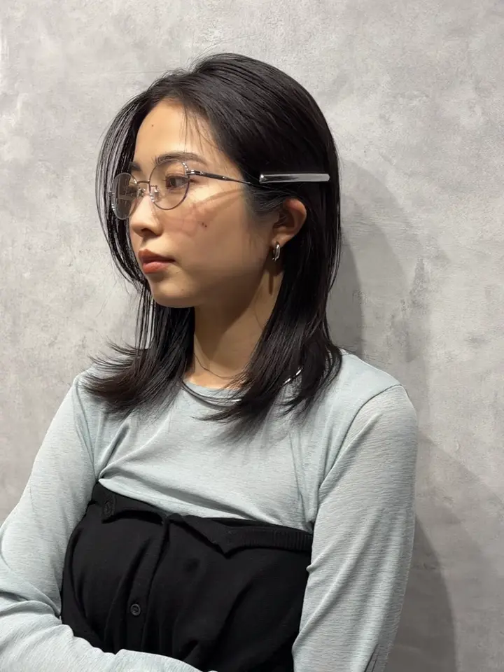 シルバー]フープピアス