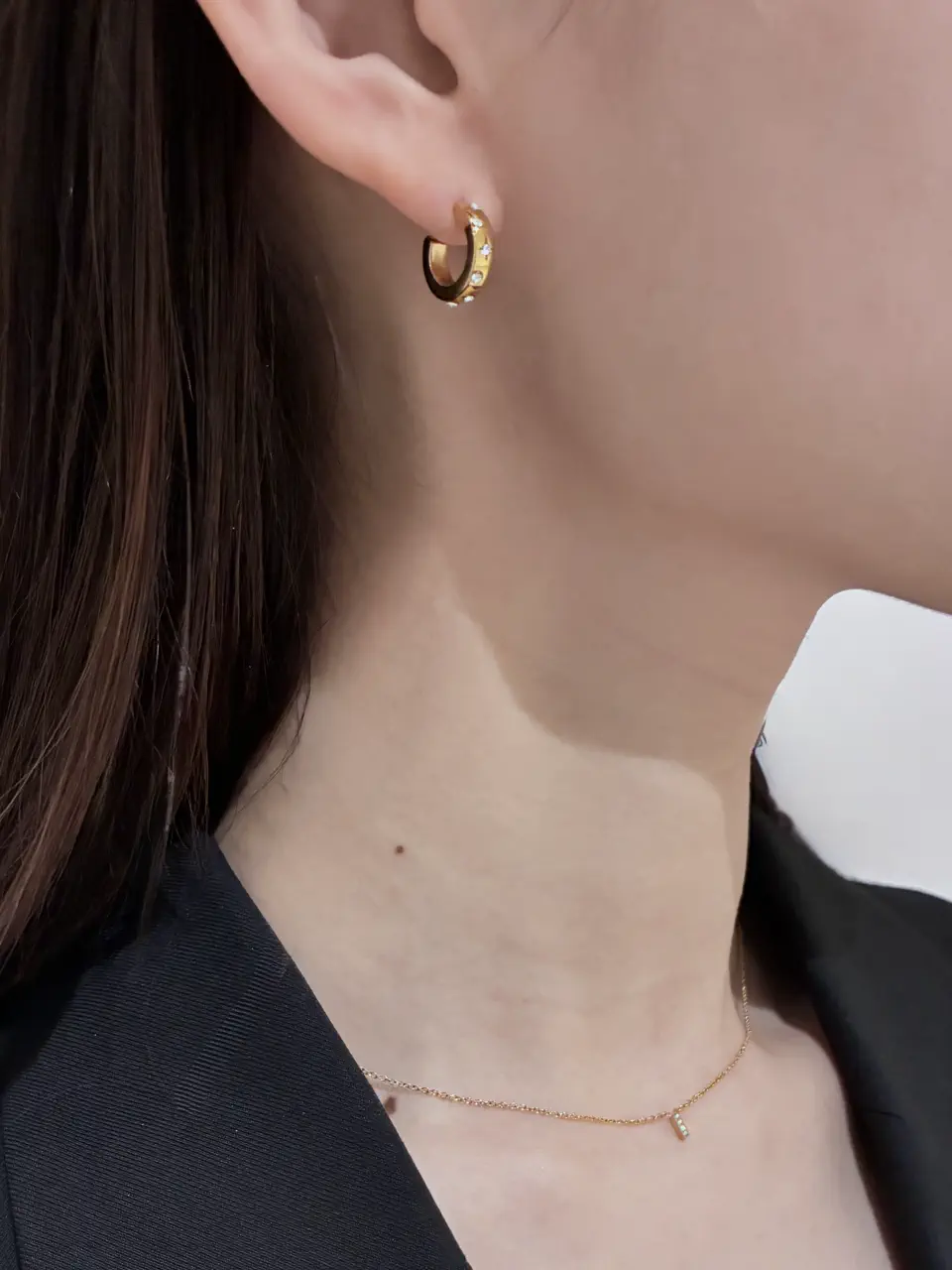 ゴールド]セレスティアルフープピアス