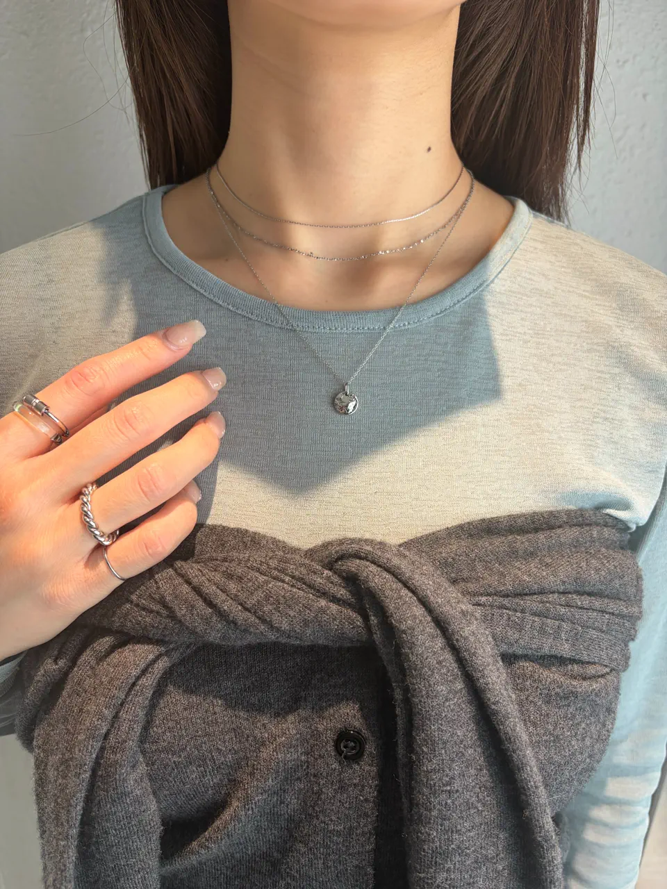 シルバー]シンプルピンキーリング