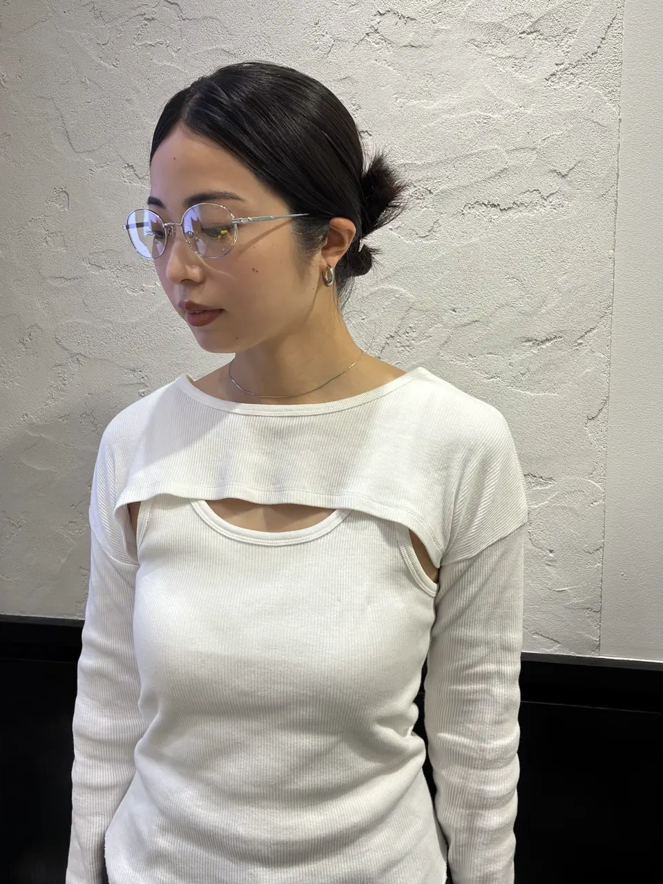 シルバー]フープピアス