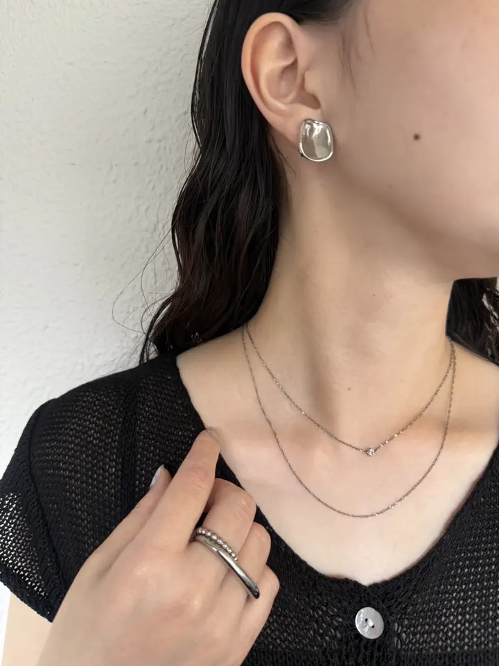 シルバー]ダブルリング