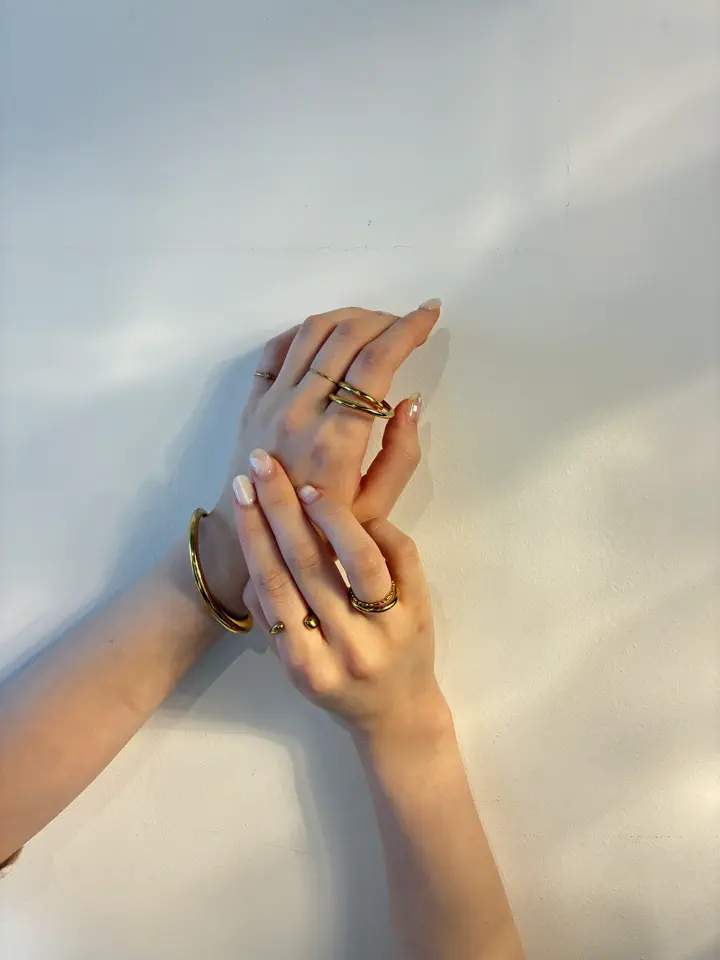 ゴールド]シンプルリング(1.1mm)