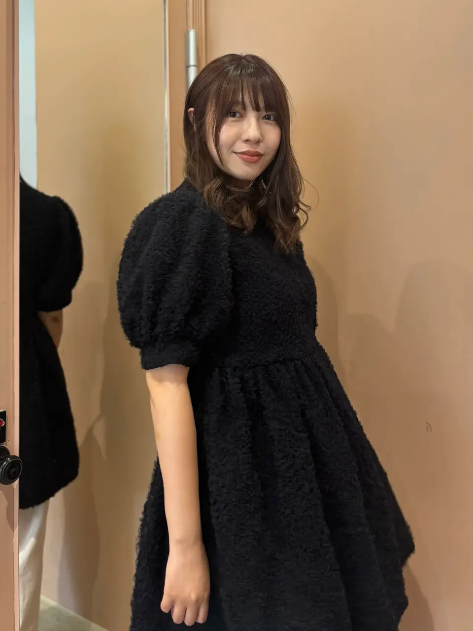 HONEY MI HONEY ハニーミーハニー｜チュールパフスリーブワンピース