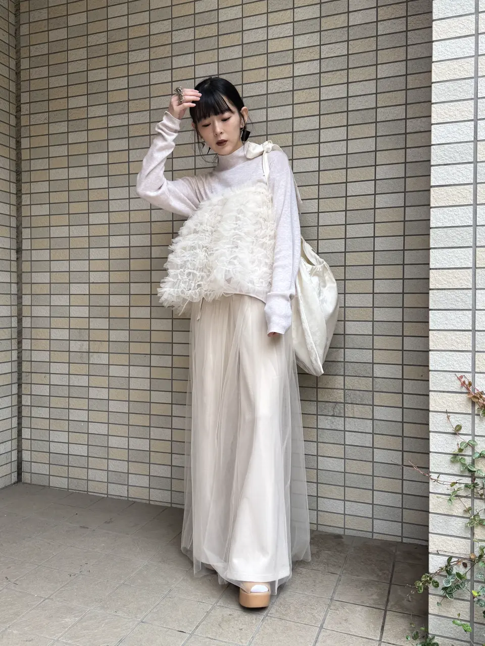 HONEY MI HONEY ボリュームたっぷりのチュール3WAYスカート