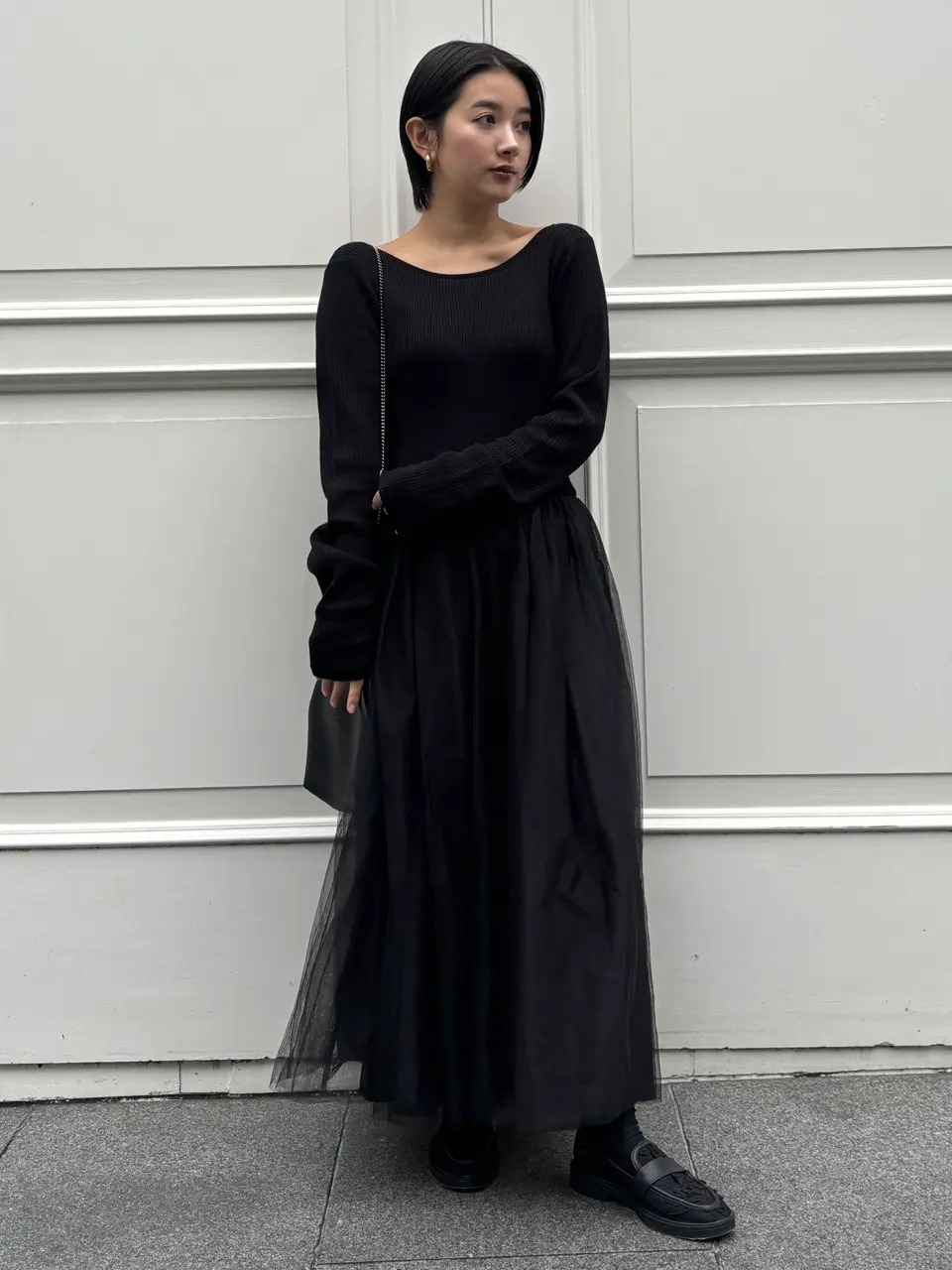 HONEY MI HONE 新作ワンピース HONEY MI HONEY ハニーミーハニー｜チュールパフスリーブワンピース