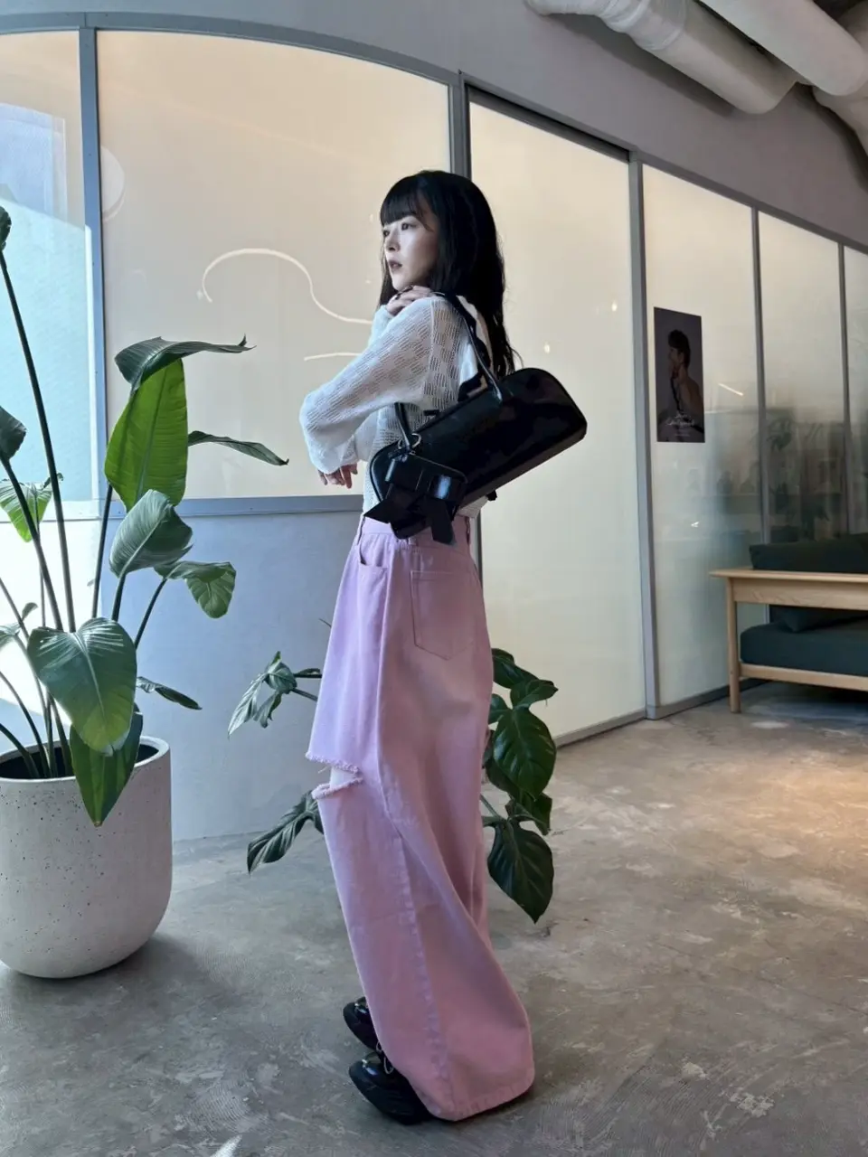 HONEY MI HONEY｜crochet frill knit bodysuit｜クロシェフリルニット