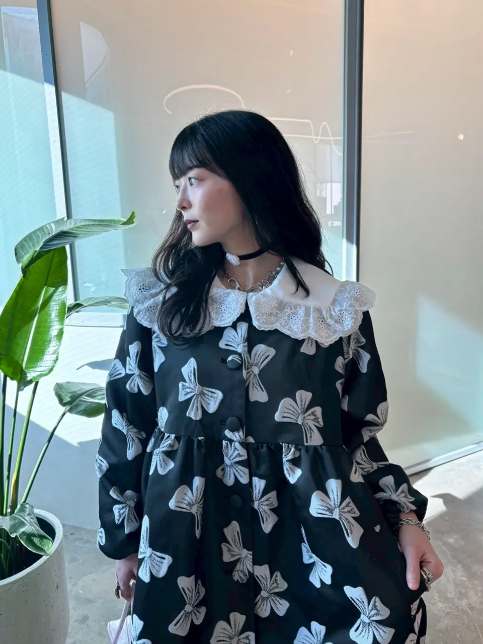 HONEY MI HONEY｜lace frill sailor collar blouse｜レディース ブラウス