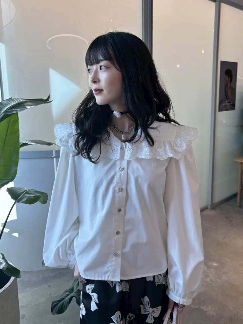 HONEY MI HONEY｜lace frill sailor collar blouse｜レディース ブラウス