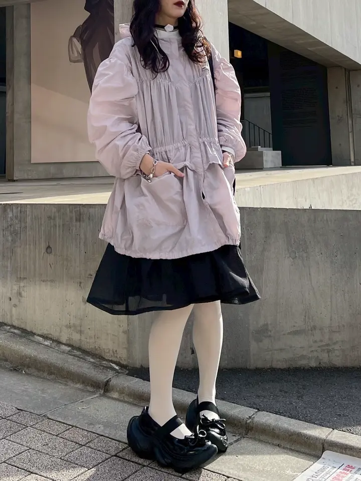 HONEY MI HONEY｜taffeta frill peplum blouson｜タフタフリルペプラム