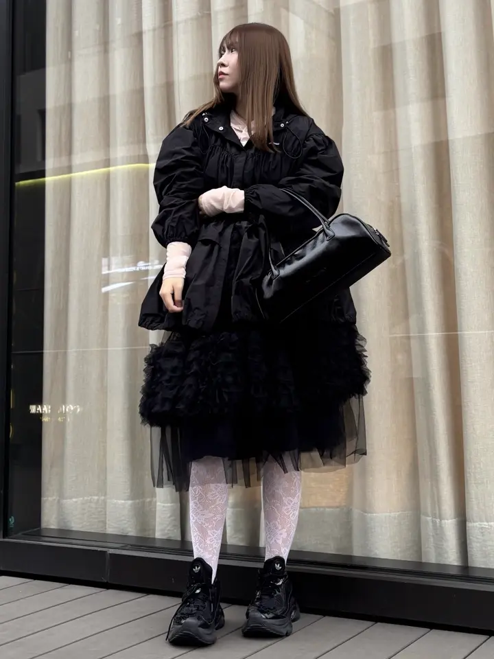 HONEY MI HONEY｜taffeta frill peplum blouson