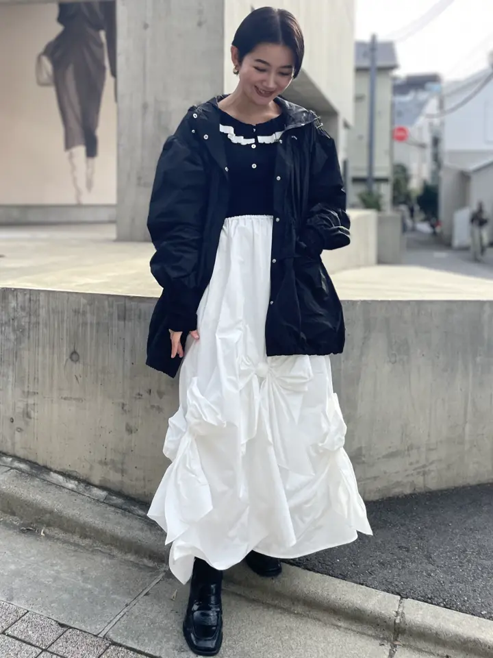 HONEY MI HONEY｜taffeta frill peplum blouson