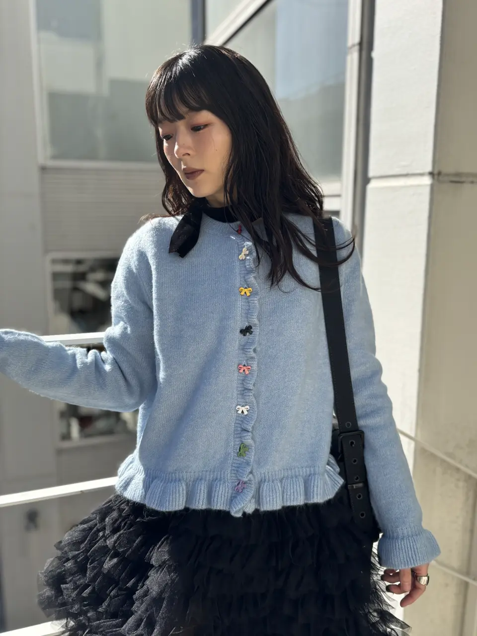 HONEY MI HONEY ハニーミーハニー｜ベロア×チュール ミニワンピース