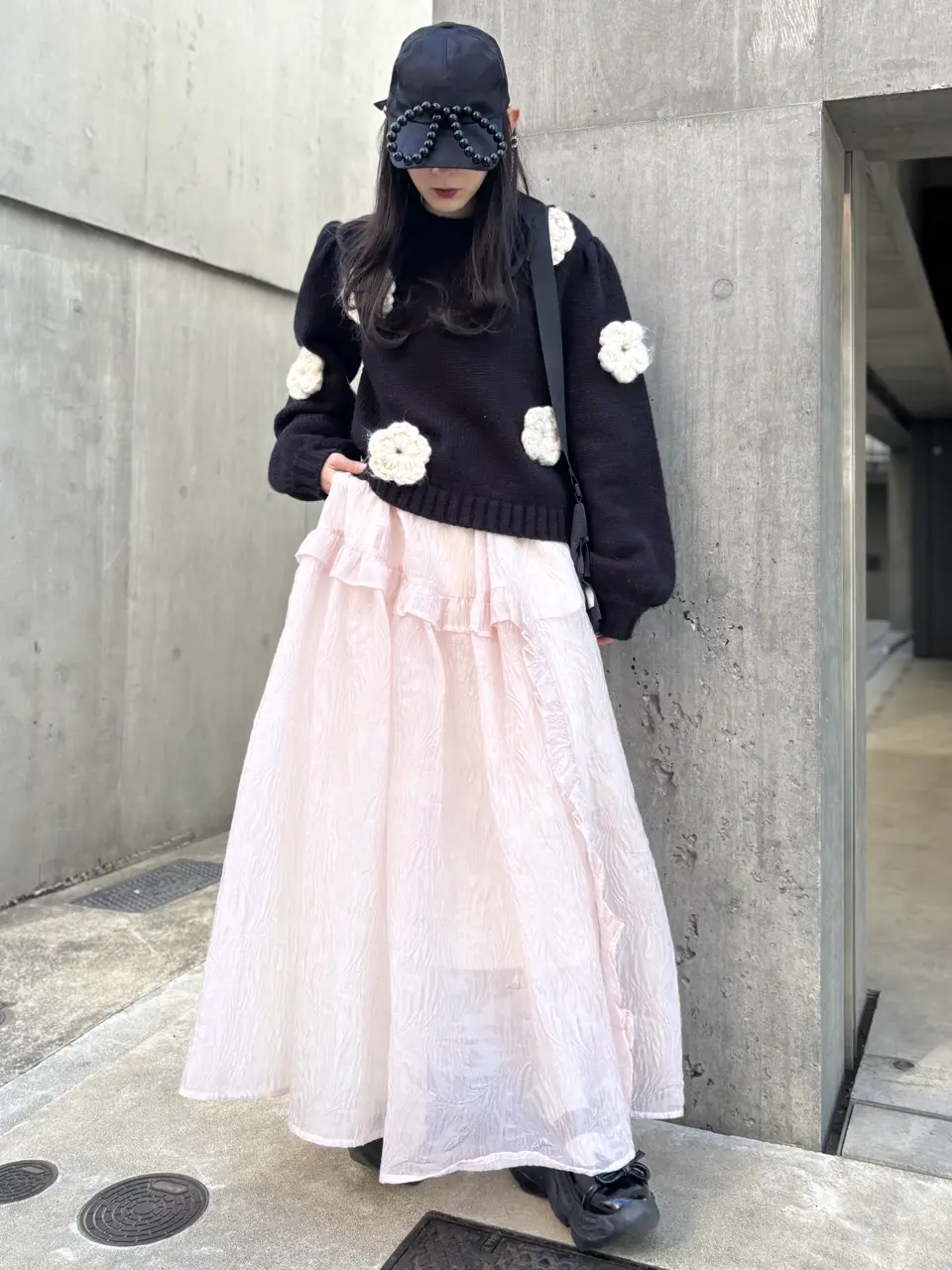 ribbon bijou pierce&earring