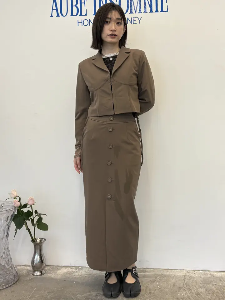 corset like cropped jacket | MAISON ELLIE