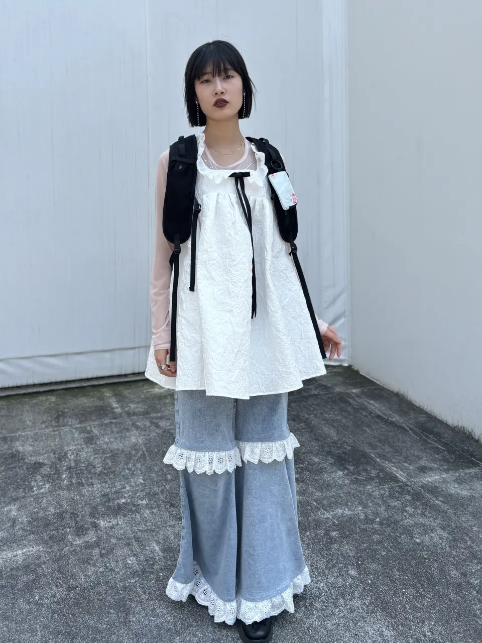 cotton frill quilting babydoll | HONEY MI HONEY
