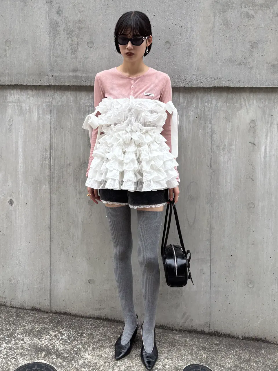 着せ替え服・アウトフィット honey velour lace short pants | HONEY MI HONEY