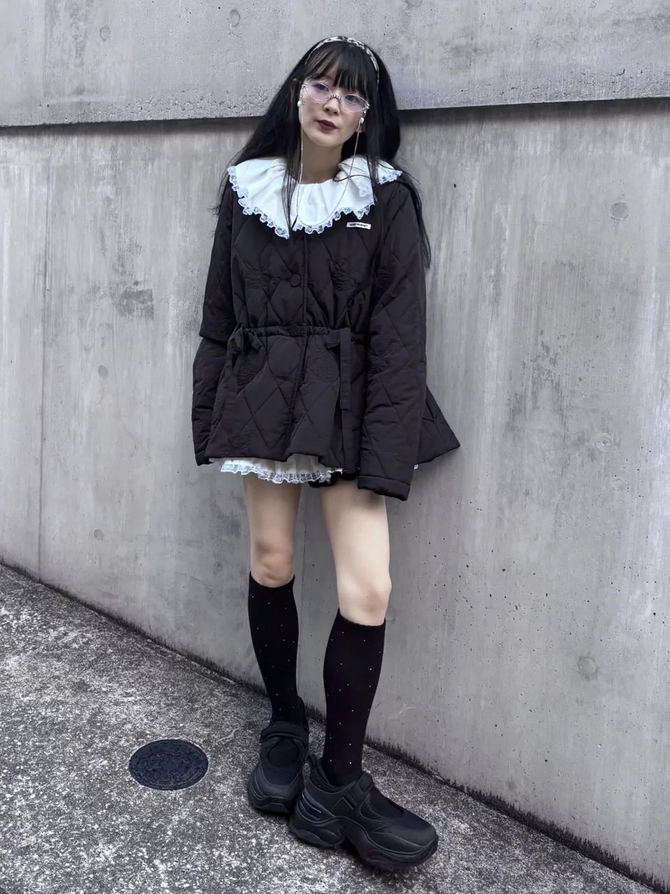 rose quilting sailor coat | HONEY MI HONEY
