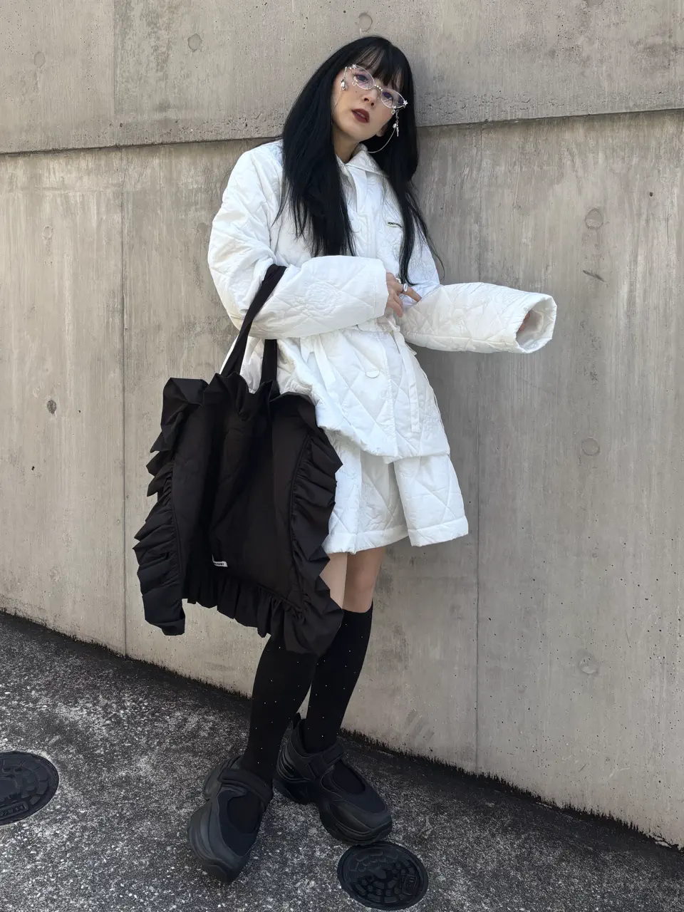 rose quilting sailor coat | HONEY MI HONEY