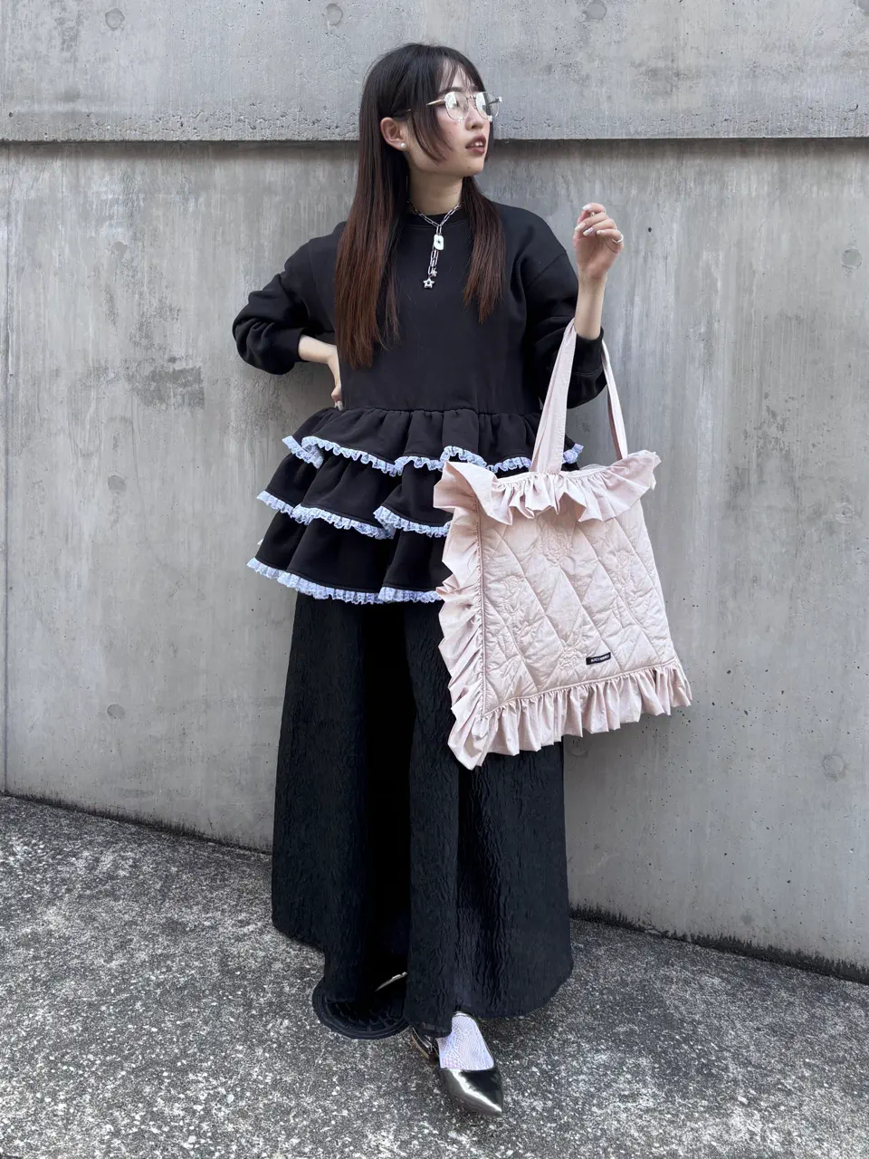 ESPRIT】multi fit airy jacquard ribbon one-piece HONEY.MALL