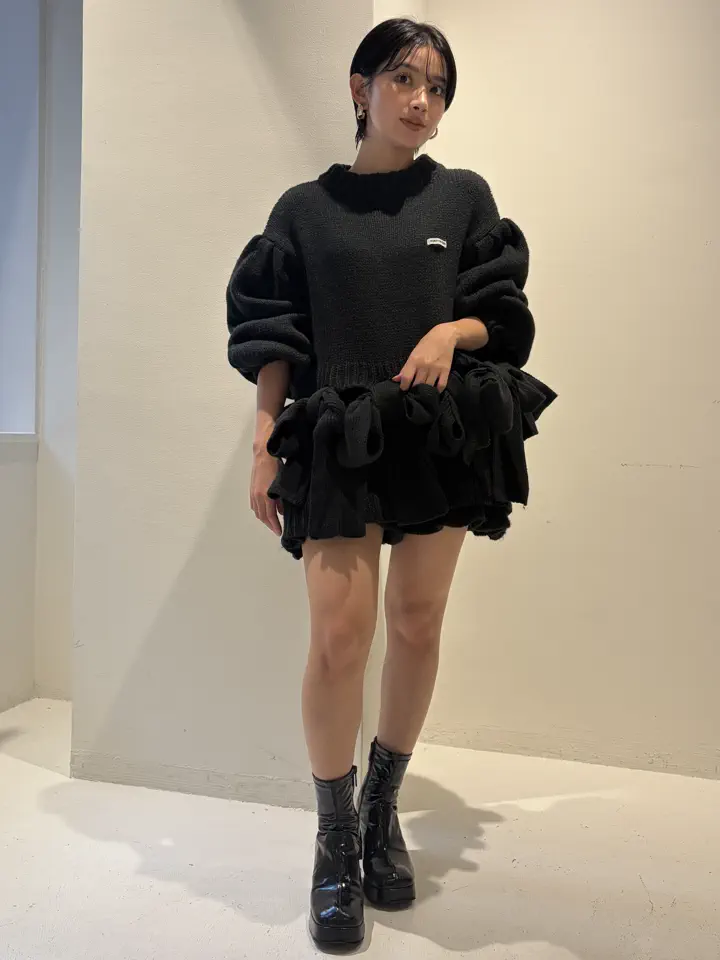 frill knit short pants | HONEY MI HONEY