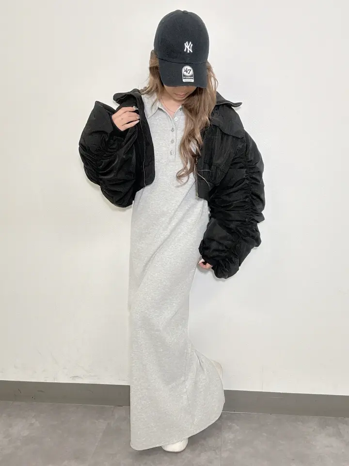 ポロ襟 リブ ロング ワンピース 797-9389 – ANAP オンラインショップ