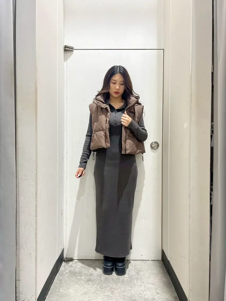 ポロ襟 リブ ロング ワンピース 797-9389 – ANAP オンラインショップ